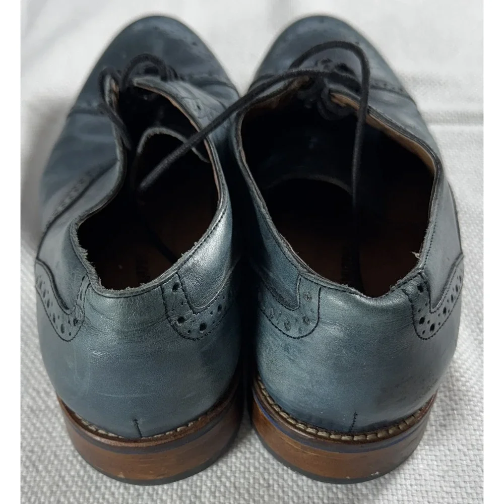 Johnston & Murphy Shoes Mens Size 10 Oxford Brogue‎ Leather Dress Formal Lace Up